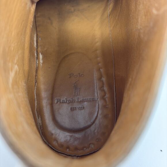 Polo Ralph Lauren Chukka Boots Mens 11 D Tan Suede Crepe Sole Made Italy Used main image 5